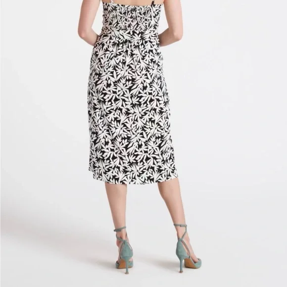 Black and white print midi dress - Picture 3 of 6